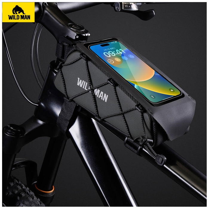Чанта за рамка велосипедна WILDMAN GX100, черна
