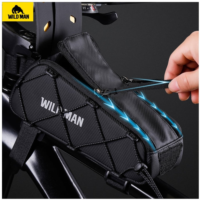 Чанта за рамка велосипедна WILDMAN GX100, черна