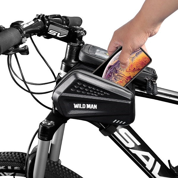 Кутия WILDMAN Etui/uchwyt rowerowy XXL ES6 1L за велосипед, черна