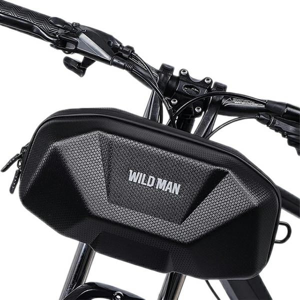 Чанта за велосипедна рамка WILDMAN X9 3.5L с държач, черна
