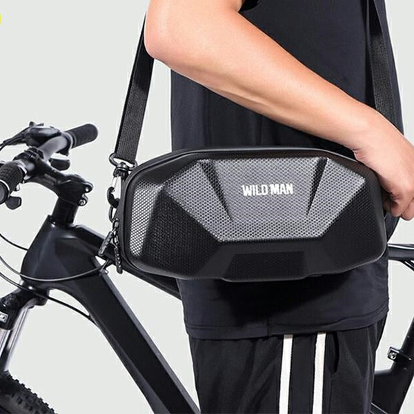 Чанта за велосипедна рамка WILDMAN X9 3.5L с държач, черна