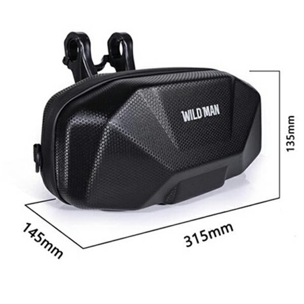 Чанта за велосипедна рамка WILDMAN X9 3.5L с държач, черна