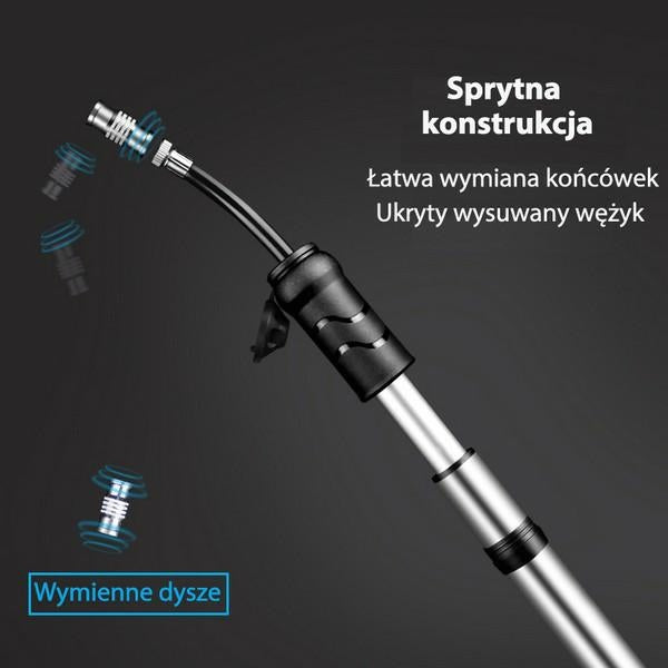 Ръчна помпа за велосипед WILDMAN GK1aluminiowa, черна