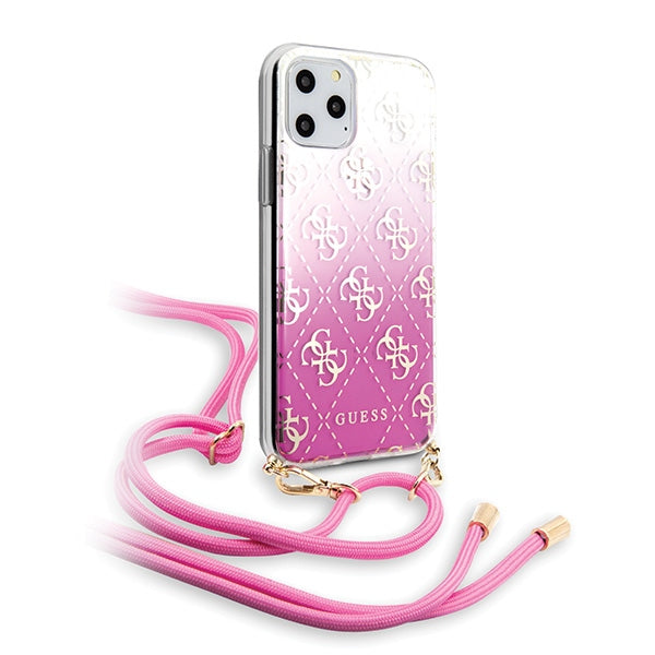 Твърд калъф Guess GUHCN58WO4GPI Gradient за iPhone 11 Pro, розов