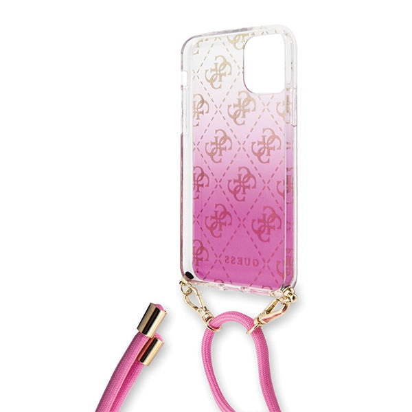 Твърд калъф Guess GUHCN58WO4GPI Gradient за iPhone 11 Pro, розов