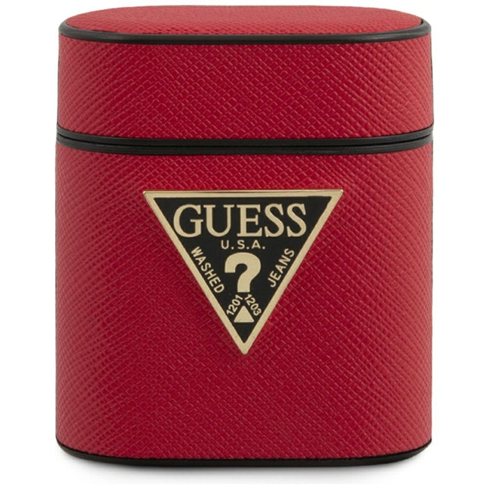 Калъф Guess GUACA2VSATMLRE Saffiano за AirPods 1/2, червен
