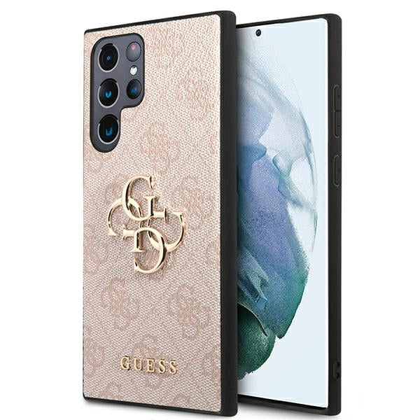 Твърд калъф Guess S22 Big Metal Logo за GUHCS22L4GMGPI S908 4G, розов