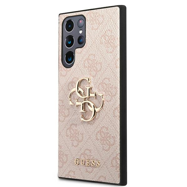 Твърд калъф Guess S22 Big Metal Logo за GUHCS22L4GMGPI S908 4G, розов
