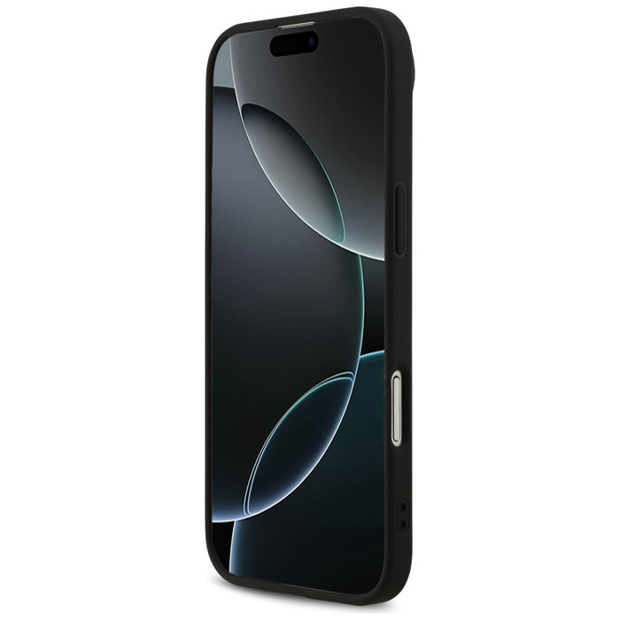 Калъф Guess 4G Printed Stripes MagSafe за iPhone Air, черен