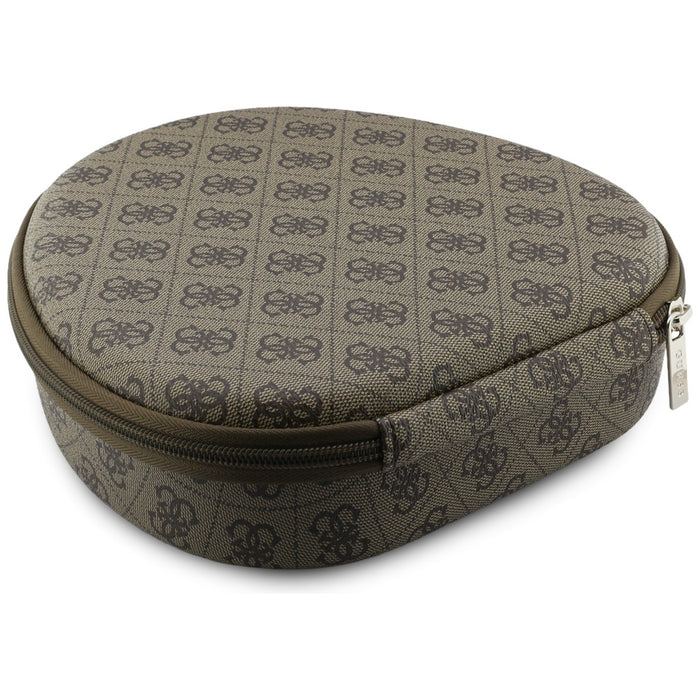 Слушалки Guess 4G Triangle Logo Bluetooth ENC, кафяви