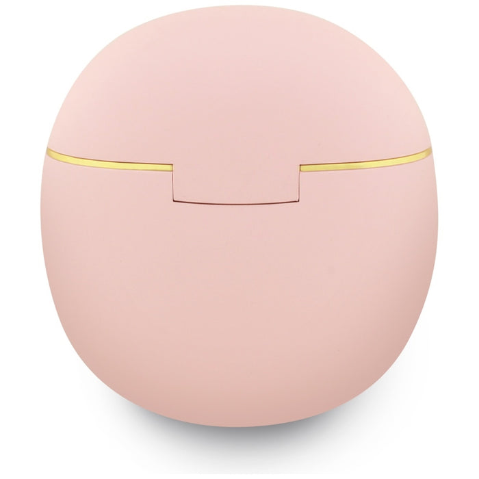 Слушалки TWS Guess Gold Line Triangle, розови
