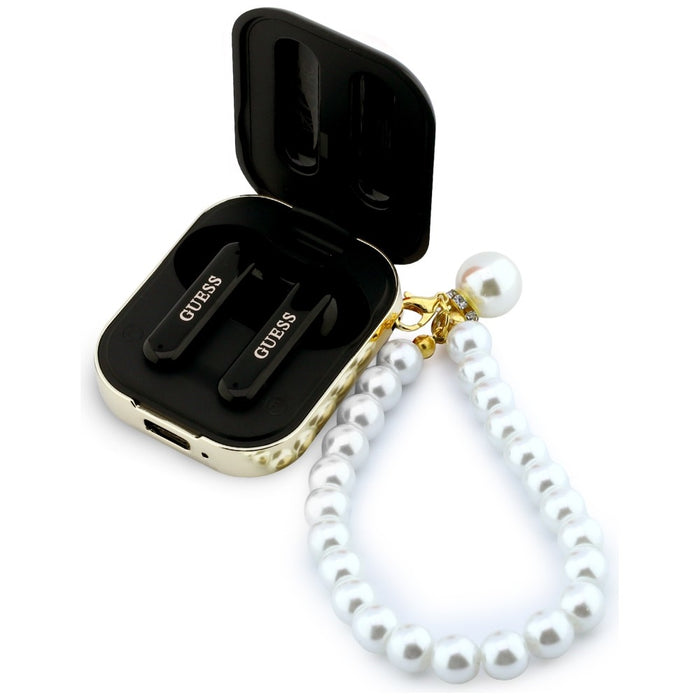 Слушалки TWS Guess Pearl Strap, черни