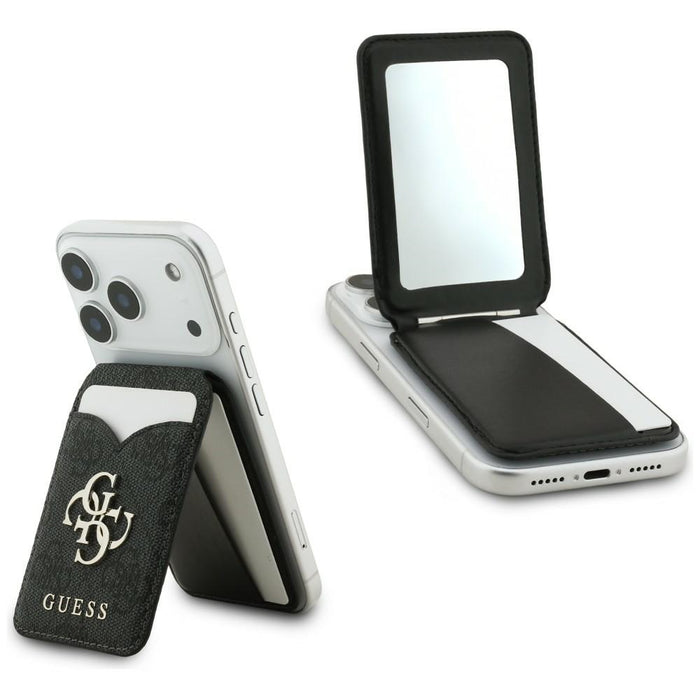 Портфейл с огледало Guess 4G Stand &amp; Mirror MagSafe, черен