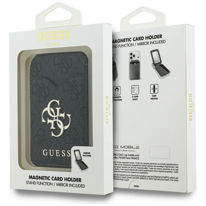 Портфейл с огледало Guess 4G Stand &amp; Mirror MagSafe, черен