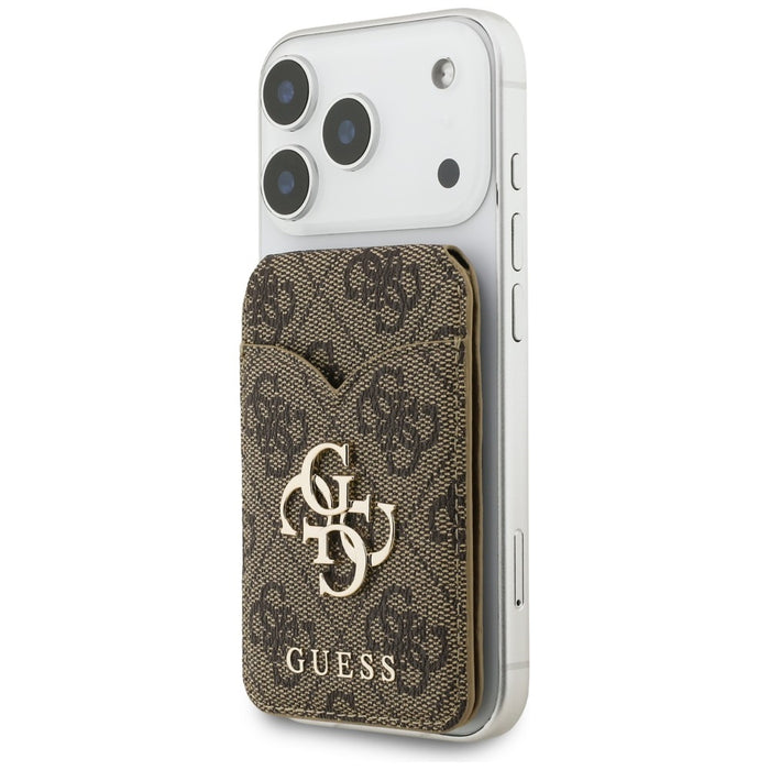 Портфейл с огледало Guess 4G Stand &amp; Mirror MagSafe, кафяв