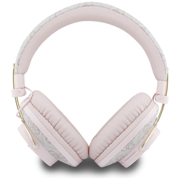 Слушалки Guess Triangle Logo Bluetooth ENC, розови