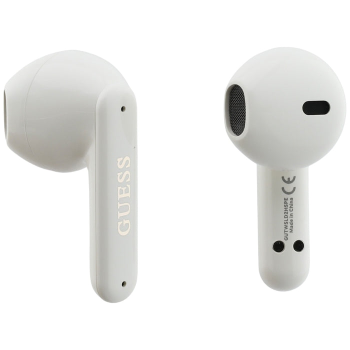 Слушалки TWS Guess Pearl Strap, бели