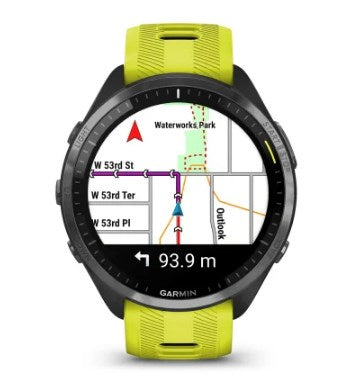 Garmin Forerunner 965 3,56 см (1,4") AMOLED 47 мм Цифров 454 x 454 пиксела Сензорен екран Жълт Wi-Fi GPS (сателит)