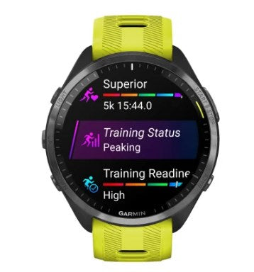 Garmin Forerunner 965 3,56 см (1,4") AMOLED 47 мм Цифров 454 x 454 пиксела Сензорен екран Жълт Wi-Fi GPS (сателит)