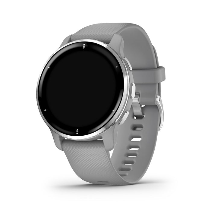 Garmin Venu 2 Plus GPS 3,3 см (1,3") AMOLED 43 мм Цифров 416 x 416 пиксела Сензорен екран Сив, Сребрист Wi-Fi GPS (сателит)