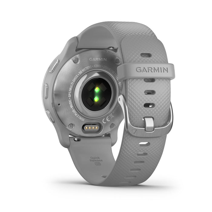 Garmin Venu 2 Plus GPS 3,3 см (1,3") AMOLED 43 мм Цифров 416 x 416 пиксела Сензорен екран Сив, Сребрист Wi-Fi GPS (сателит)