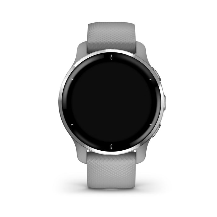 Garmin Venu 2 Plus GPS 3,3 см (1,3") AMOLED 43 мм Цифров 416 x 416 пиксела Сензорен екран Сив, Сребрист Wi-Fi GPS (сателит)