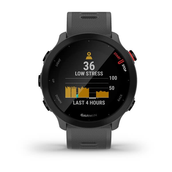 Garmin Forerunner 55 MIP 42 mm Цифров 208 x 208 пиксела Сензорен екран Сив GPS (сателит)
