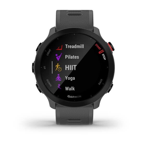 Garmin Forerunner 55 MIP 42 mm Цифров 208 x 208 пиксела Сензорен екран Сив GPS (сателит)