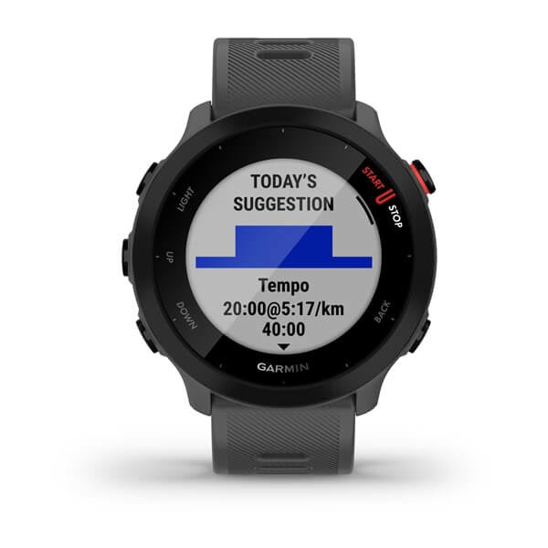 Garmin Forerunner 55 MIP 42 mm Цифров 208 x 208 пиксела Сензорен екран Сив GPS (сателит)
