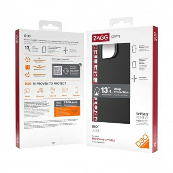 Калъф Gear4 Rio Snap за iPhone 14 Plus / 15 6.7", черен