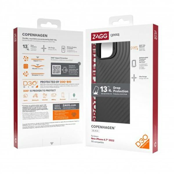 Калъф Gear4 Copenhagen за iPhone 14 Plus 6.7", черен