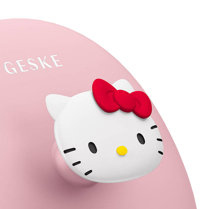 Четка за почистване на лице 3в1 с дръжка Geske с APP (Hello Kitty pink)
