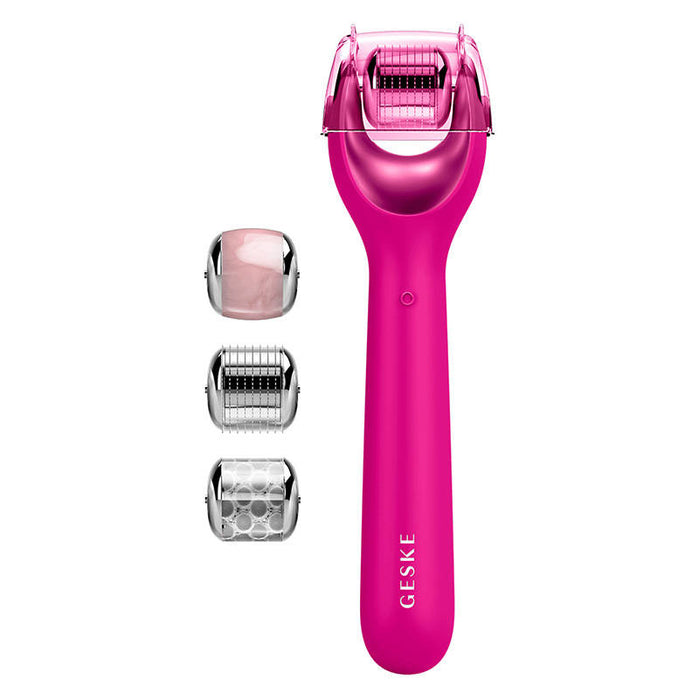 Micro Needle Face Roller 9in1 Geske с APP (магента)