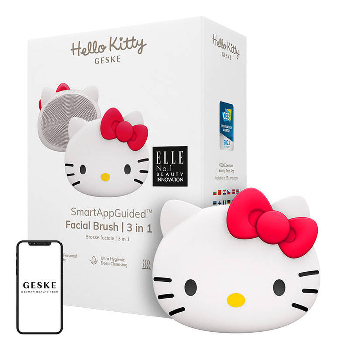 Четка за почистване на лице 3в1 Geske с APP (Hello Kitty starlight)