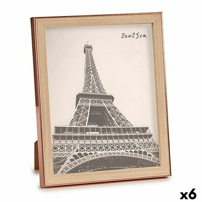 Рамка за снимки Gift Decor WPC1920R-4 WPC1920R-4 Кафяв Мед Cтъкло полипропилен (6 броя)