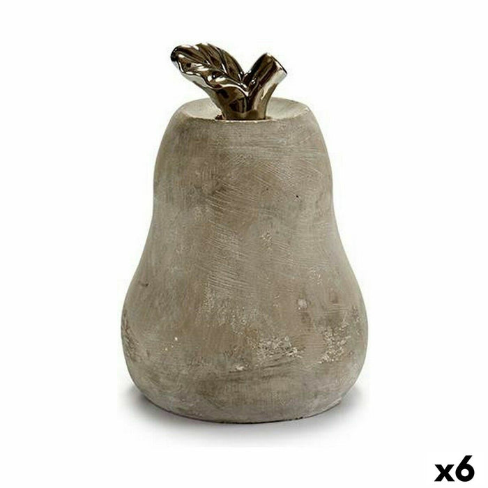 Декоративна фигурка Gift Decor Сив Круша 15 x 20,5 x 15 cm Цимент (6 броя)