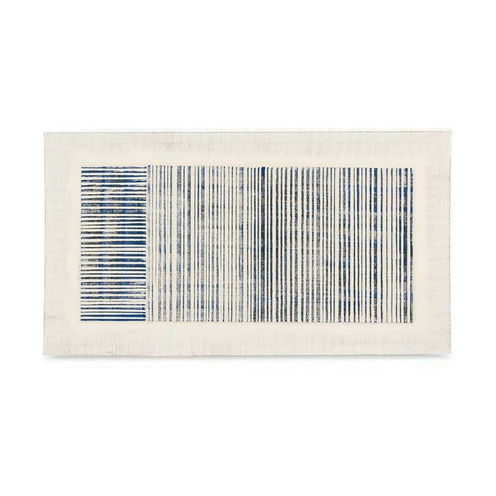 Пластно Gift Decor 82694 82694 Син Бял Райета С облекчение 110 x 60 x 2,5 cm (2 броя)