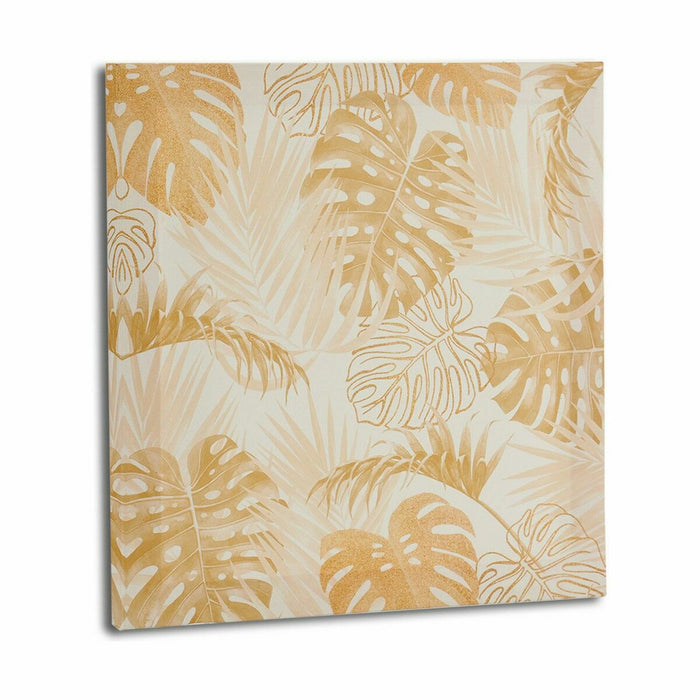 Пластно Gift Decor PC341809 PC341809 Златен Лист на растение 28 x 28 x 1,5 cm (36 броя)