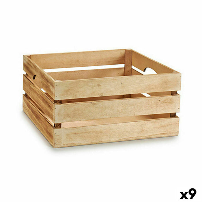 Декоративна кутия Gift Decor 4611A-FIRED 4611A-FIRED Кафяв Дървен (9 броя)