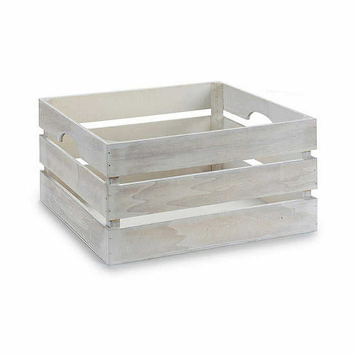 Декоративна кутия Gift Decor 4611A-WHI 4611A-WHI Бял Дървен Топола Тополово дърво (9 броя)