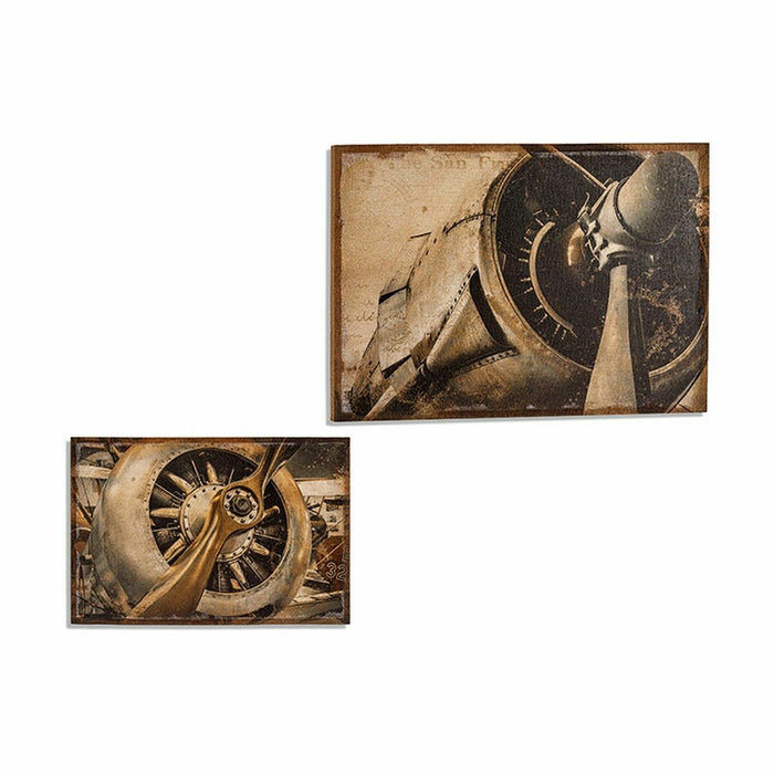 Пластно Gift Decor 1714007B2-1 1714007B2-1 Самолет 90 x 3 x 60 cm (4 броя)