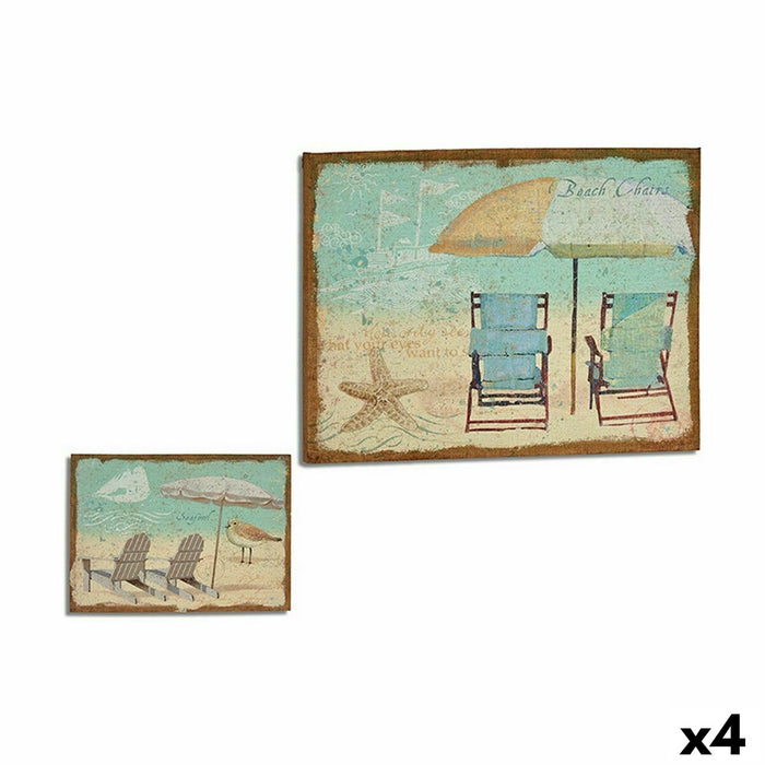 Пластно Gift Decor 19L012B-2-1 19L012B-2-1 Плаж 70 x 3 x 50 cm (4 броя)
