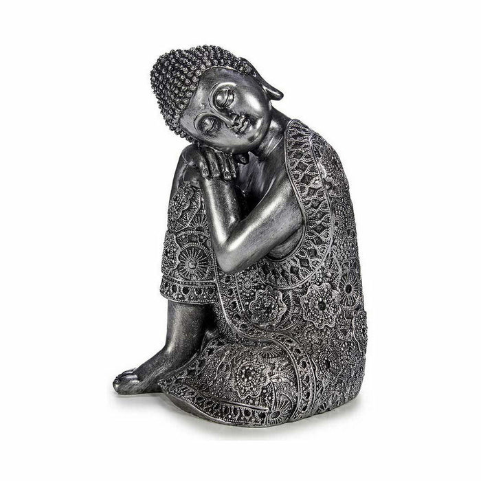 Декоративна фигурка Gift Decor XS19701-B XS19701-B Сребрист Сребро Буда Седнал 20 x 30 x 20 cm (4 броя)