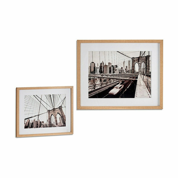 Картина Gift Decor 94949 94949 Кафяв Дървен Cтъкло 43 x 3 x 53 cm (6 броя)