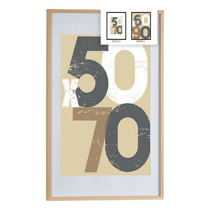 Рамка за снимки Gift Decor 668826-NATURAL 668826-NATURAL Естествен полистирен Пластмаса Дървен MDF 50 x 70 cm (6 броя)