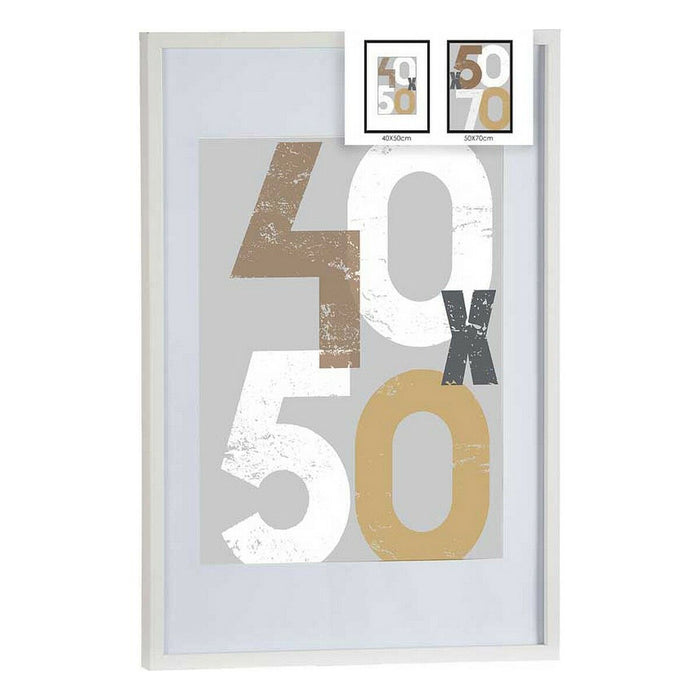 Рамка за снимки Gift Decor 668826-WHITE 668826-WHITE Бял полистирен Пластмаса Дървен MDF 50 x 70 cm (6 броя)