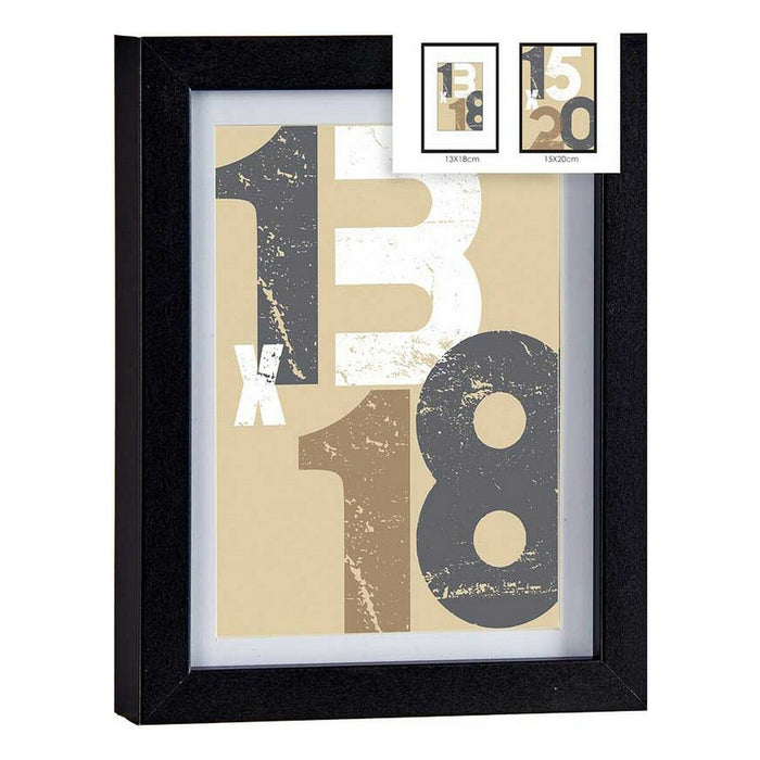 Рамка за снимки Gift Decor 668826-BLACK 668826-BLACK Черен Cтъкло Дървен MDF (6 броя)