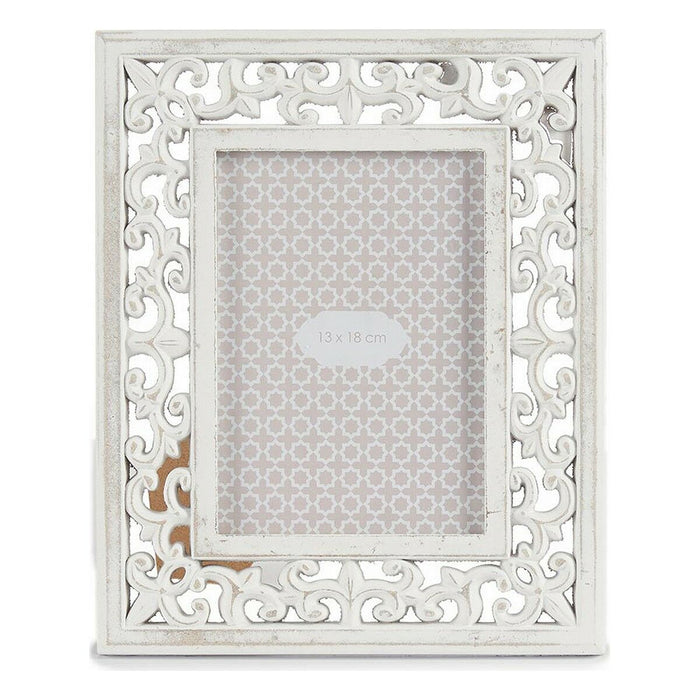 Рамка за снимки Gift Decor LH520934 LH520934 Бял Дървен Кристал Евкалиптово дърво (6 броя)