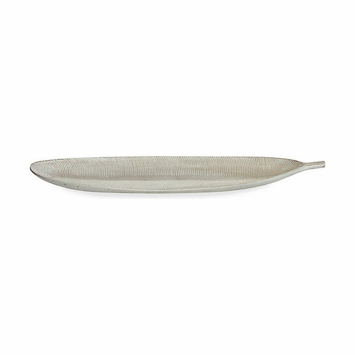 Украса за център на маса Gift Decor LH520814 LH520814 Бял Дървен MDF 59,5 x 3 x 21,6 cm Декорация Лист на растение (6 броя)