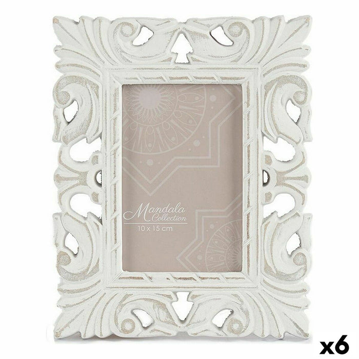 Рамка за снимки Gift Decor LH520931 LH520931 Бял Дървен MDF Евкалиптово дърво (6 броя)